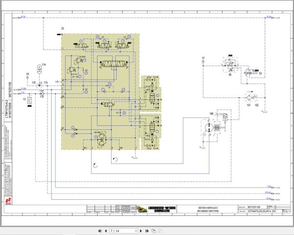 Liebherr Crane LTM 1070 4.2 Z59936 Electric and Hydraulic Diagrams ES 4
