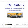 Liebherr Crane LTM 1070 4.2 Z59936 Electric and Hydraulic Diagrams FR 1