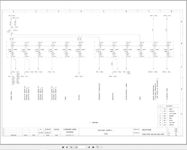 Liebherr Crane LTM 1080 1 Z23823 Electric and Hydraulic Diagrams EN 2