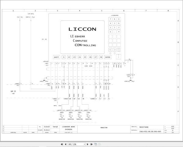 Liebherr Crane LTM 1080 1 Z23823 Electric and Hydraulic Diagrams ES 2