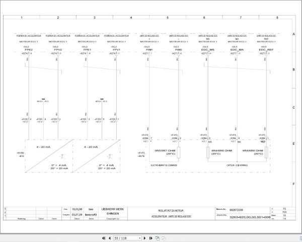 Liebherr Crane LTM 1080 1 Z23823 Electric and Hydraulic Diagrams FR 4