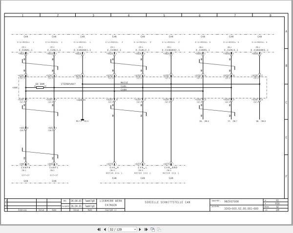 Liebherr Crane LTM 1080 L Z61528 Electric and Hydraulic Diagrams DE 2