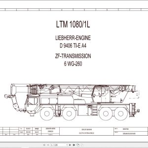 Liebherr Crane LTM 1080 L Z61528 Electric and Hydraulic Diagrams EN 1