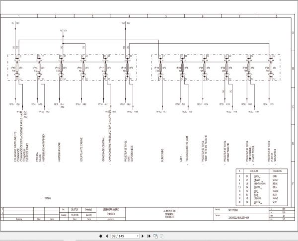 Liebherr Crane LTM 1080 L Z61528 Electric and Hydraulic Diagrams FR 2
