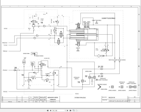 Liebherr Crane LTM 1080 L Z61528 Electric and Hydraulic Diagrams FR 4