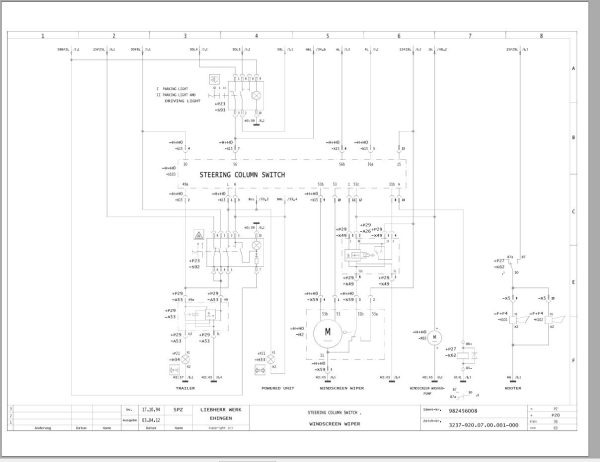 Liebherr Crane LTM 1090 1 Z22814 Electric and Hydraulic Diagrams EN 2