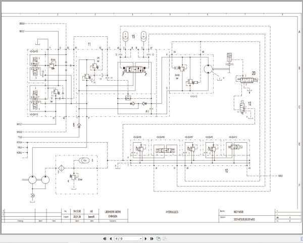 Liebherr Crane LTM 1090 1 Z22814 Electric and Hydraulic Diagrams EN 3