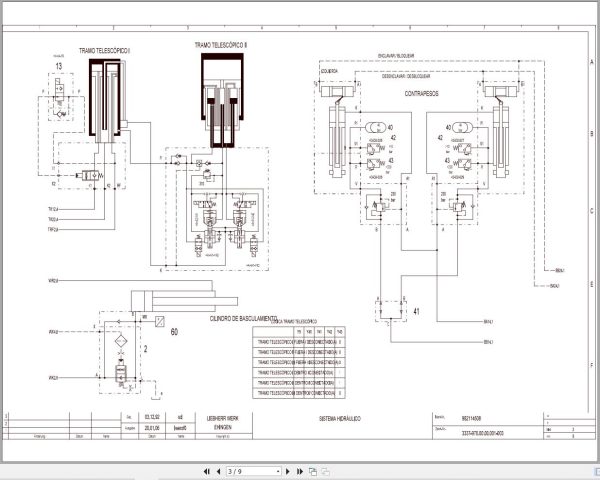 Liebherr Crane LTM 1090 1 Z22814 Electric and Hydraulic Diagrams ES 3