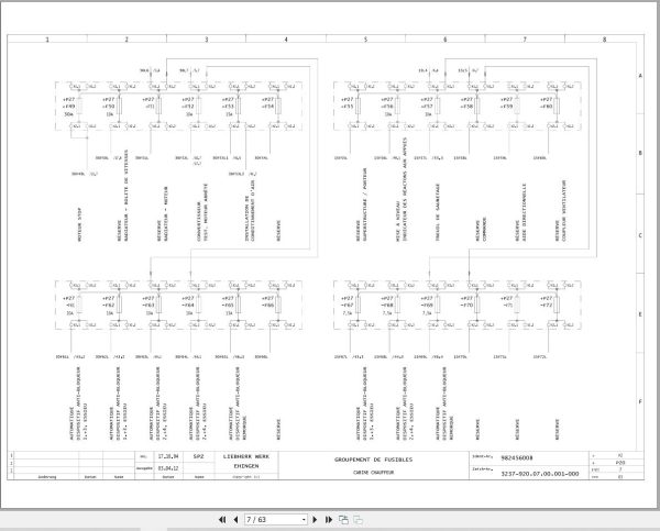 Liebherr Crane LTM 1090 1 Z22814 Electric and Hydraulic Diagrams FR 2