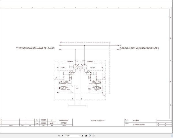 Liebherr Crane LTM 1090 1 Z22814 Electric and Hydraulic Diagrams FR 3