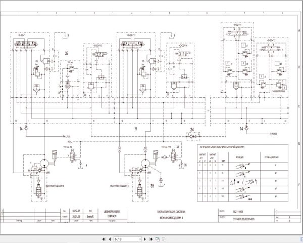 Liebherr Crane LTM 1090 1 Z22814 Electric and Hydraulic Diagrams RU 3