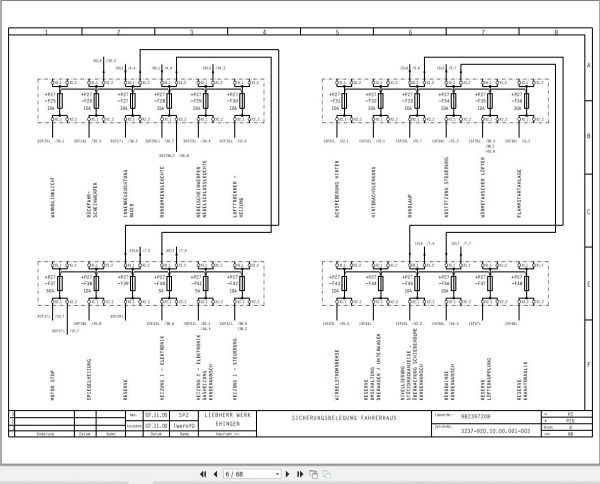 Liebherr Crane LTM 1090 2 Z23053 Electric and Hydraulic Diagrams DE 2