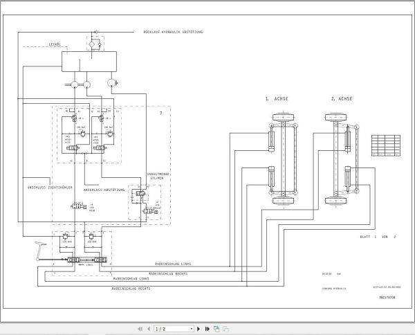 Liebherr Crane LTM 1090 2 Z23053 Electric and Hydraulic Diagrams DE 3