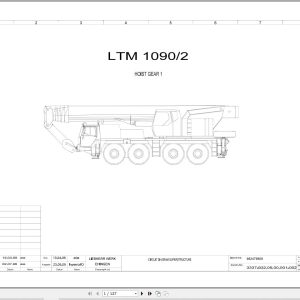 Liebherr Crane LTM 1090 2 Z23053 Electric and Hydraulic Diagrams EN 1
