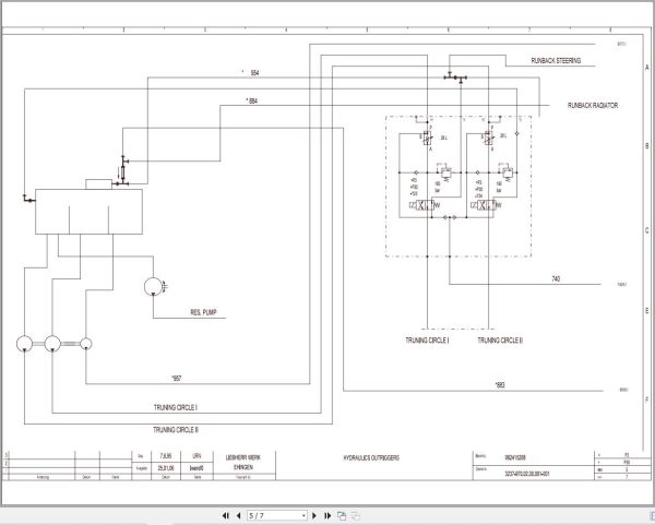 Liebherr Crane LTM 1090 2 Z23053 Electric and Hydraulic Diagrams EN 3