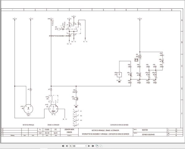 Liebherr Crane LTM 1090 2 Z23053 Electric and Hydraulic Diagrams ES 2