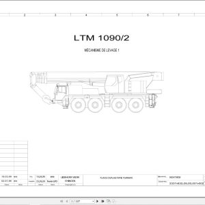Liebherr Crane LTM 1090 2 Z23053 Electric and Hydraulic Diagrams FR 1