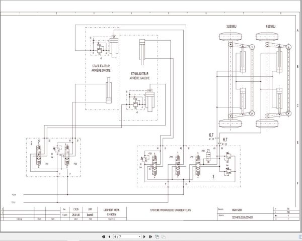 Liebherr Crane LTM 1090 2 Z23053 Electric and Hydraulic Diagrams FR 3
