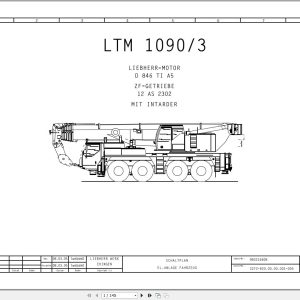 Liebherr Crane LTM 1090 3 Z63250 Electric and Hydraulic Diagrams DE 1