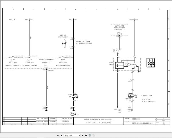 Liebherr Crane LTM 1090 3 Z63250 Electric and Hydraulic Diagrams DE 2
