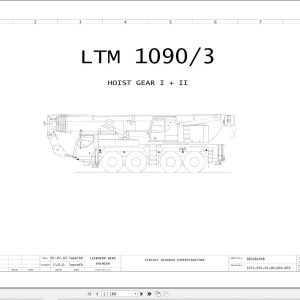Liebherr Crane LTM 1090 3 Z63250 Electric and Hydraulic Diagrams EN 1