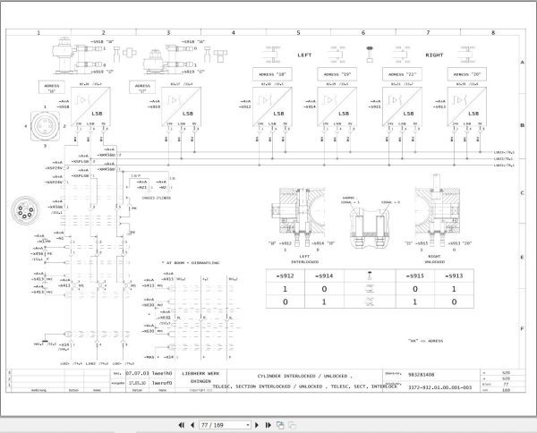Liebherr Crane LTM 1090 3 Z63250 Electric and Hydraulic Diagrams EN 2