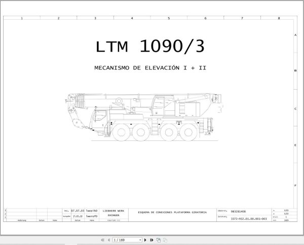 Liebherr Crane LTM 1090 3 Z63250 Electric and Hydraulic Diagrams ES 1