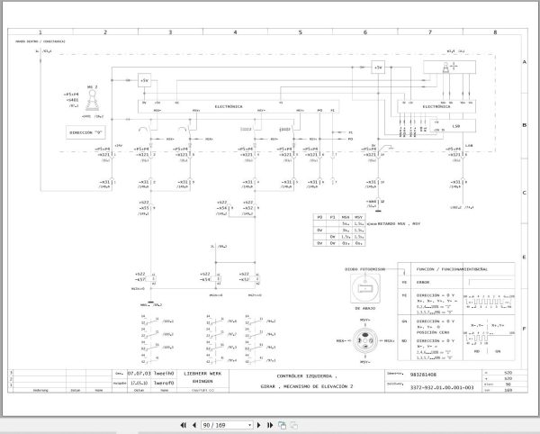 Liebherr Crane LTM 1090 3 Z63250 Electric and Hydraulic Diagrams ES 2