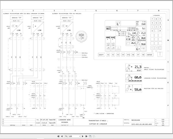 Liebherr Crane LTM 1090 3 Z63250 Electric and Hydraulic Diagrams FR 2