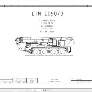 Liebherr Crane LTM 1090 3 Z63252 Electric and Hydraulic Diagrams DE 1