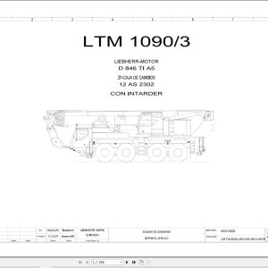 Liebherr Crane LTM 1090 3 Z63252 Electric and Hydraulic Diagrams ES 1