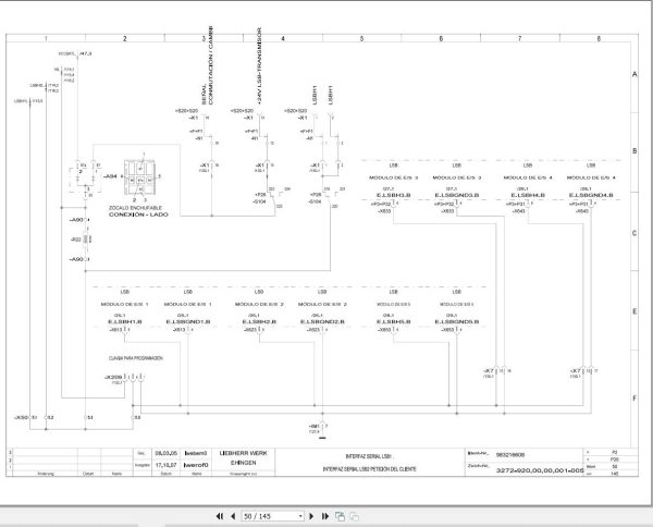 Liebherr Crane LTM 1090 3 Z63252 Electric and Hydraulic Diagrams ES 2