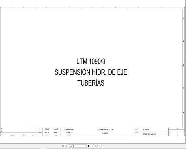 Liebherr Crane LTM 1090 3 Z63252 Electric and Hydraulic Diagrams ES 3