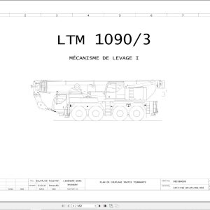 Liebherr Crane LTM 1090 3 Z63252 Electric and Hydraulic Diagrams FR 1
