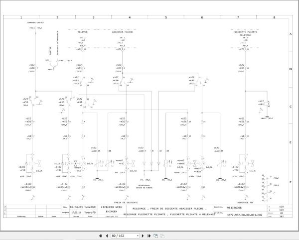 Liebherr Crane LTM 1090 3 Z63252 Electric and Hydraulic Diagrams FR 2