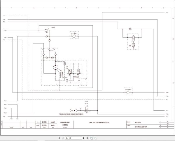 Liebherr Crane LTM 1090 3 Z63252 Electric and Hydraulic Diagrams FR 4