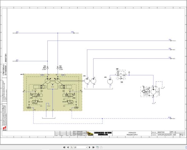 Liebherr Crane LTM 1090 4.1 Z90250 Electric and Hydraulic Diagrams EN 4