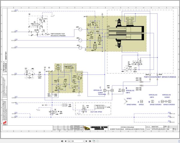 Liebherr Crane LTM 1090 4.1 Z90250 Electric and Hydraulic Diagrams FR 4