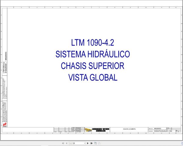 Liebherr Crane LTM 1090 4.2 Z43900 Electric and Hydraulic Diagrams ES 3