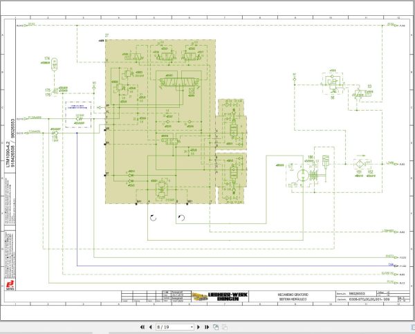 Liebherr Crane LTM 1090 4.2 Z43900 Electric and Hydraulic Diagrams ES 4