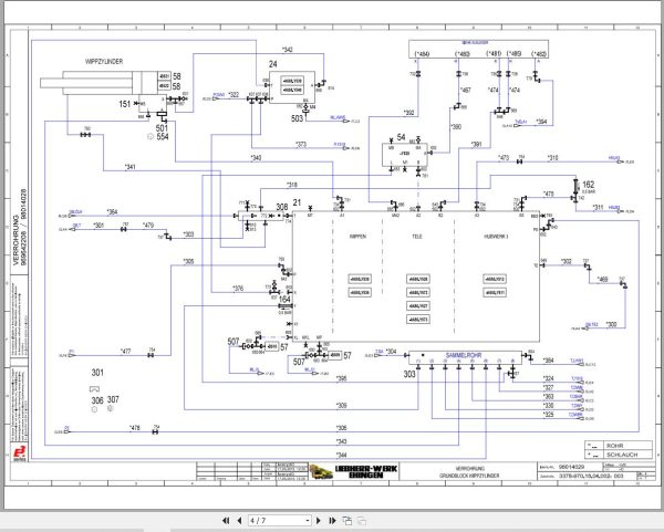 Liebherr Crane LTM 1095 5.1 Z91400 Electric and Hydraulic Diagrams DE 3