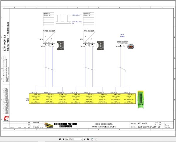 Liebherr Crane LTM 1095 5.1 Z91400 Electric and Hydraulic Diagrams EN 2