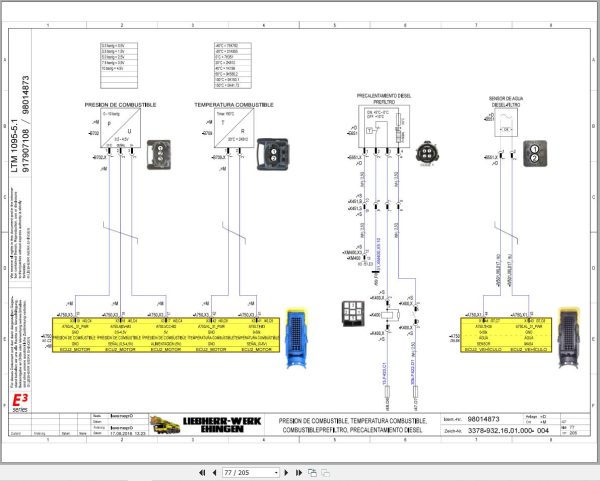 Liebherr Crane LTM 1095 5.1 Z91400 Electric and Hydraulic Diagrams ES 2