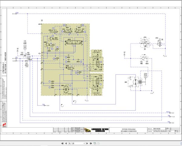 Liebherr Crane LTM 1095 5.1 Z91400 Electric and Hydraulic Diagrams FR 4