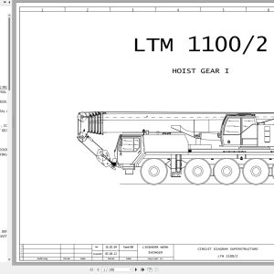 Liebherr Crane LTM 1100 2 Electrical Circuit Diagram 3367 932.37.00.001 003 1