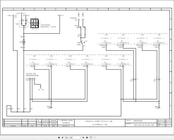 Liebherr Crane LTM 1100 2 Z65068 Electric and Hydraulic Diagrams DE 2