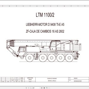 Liebherr Crane LTM 1100 2 Z65068 Electric and Hydraulic Diagrams ES 1