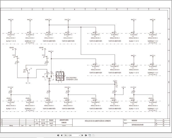 Liebherr Crane LTM 1100 2 Z65068 Electric and Hydraulic Diagrams ES 2