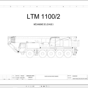 Liebherr Crane LTM 1100 2 Z65068 Electric and Hydraulic Diagrams FR 1