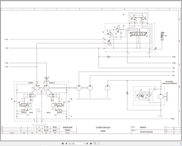 Liebherr Crane LTM 1100 2 Z65068 Electric and Hydraulic Diagrams FR 3